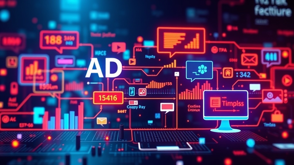 Digital ad campaign data flow demonstrating technical solutions to ad fatigue