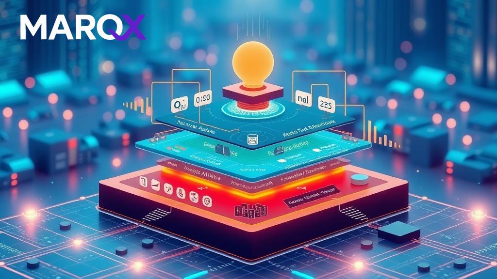 Architectural diagram illustrating a custom AI stack for D2C, showing layers from data ingestion to personalized applications and MLOps pipelines.