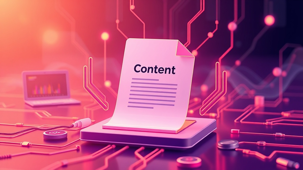 An AI system processing a document with a clear, prominent title, symbolizing the foundation of content creation.