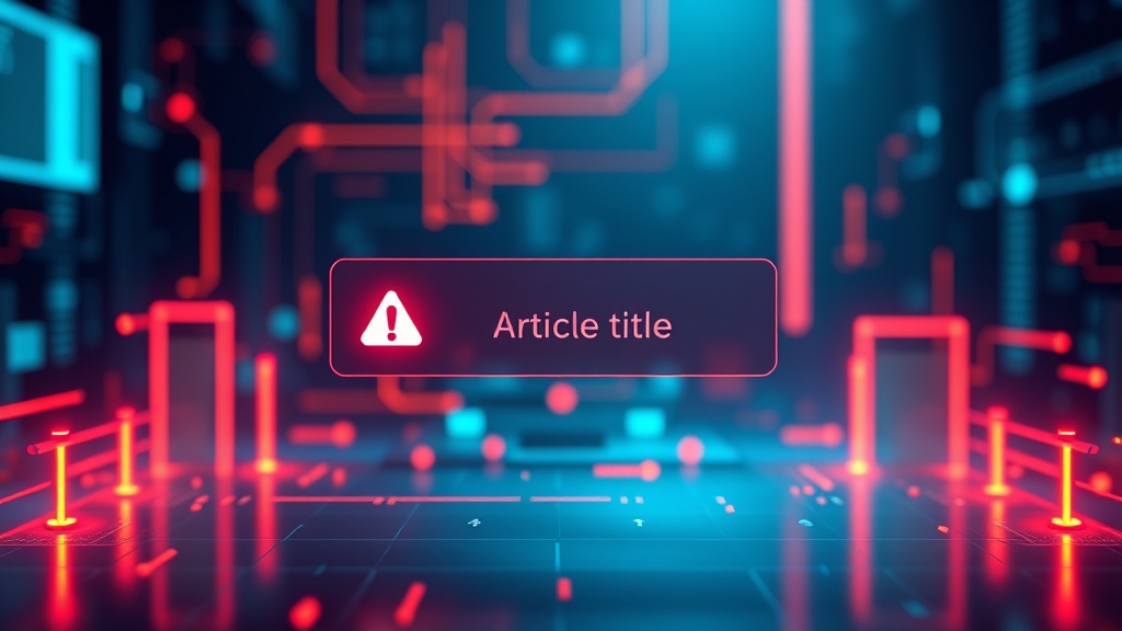 Error icon indicating a missing article title input