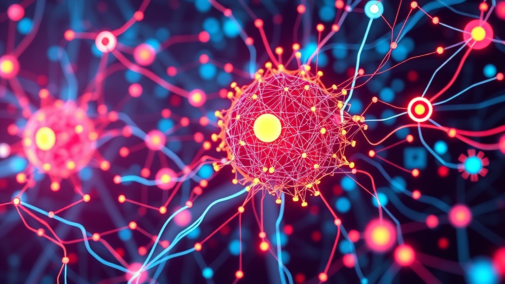 An intricate digital illustration depicting interconnected neural networks and data flows, symbolizing AI-powered content generation and its strategic impact on SEO, AEO, GEO, and AIO optimization.