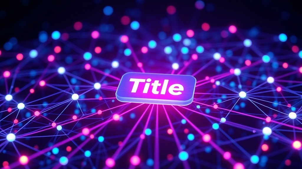 A complex digital network diagram highlighting a central, glowing 'Title' node, representing its foundational importance in content architecture and search engine algorithms.