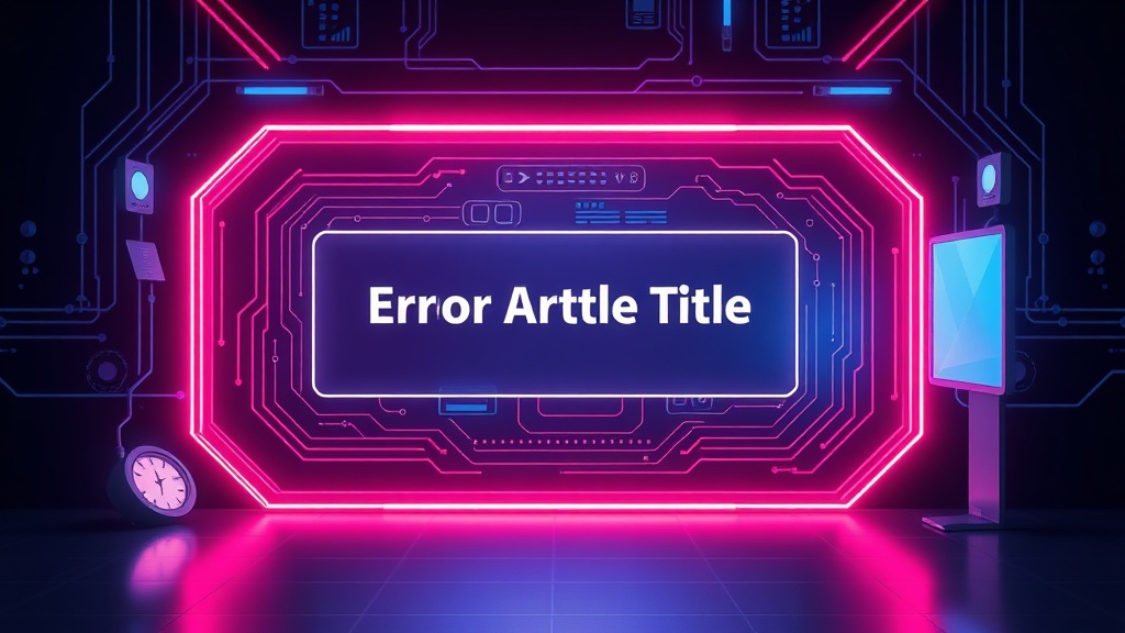 Error message indicating a missing article title for content generation