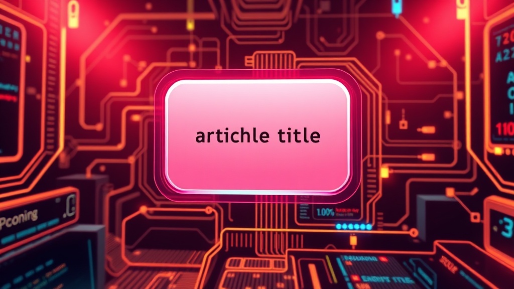 Error: Missing Article Title for Generation