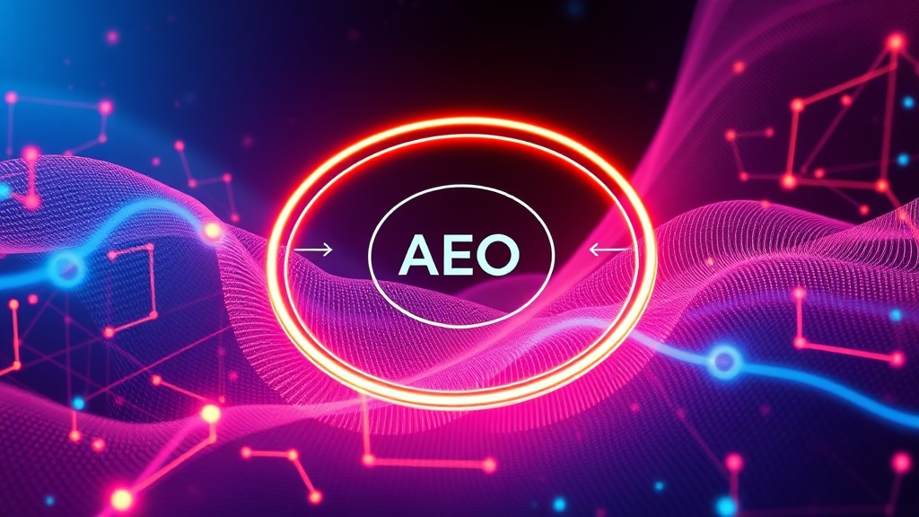 Diagram illustrating the intersection and convergence of SEO, AEO, GEO, and AIO concepts in a strategic framework.